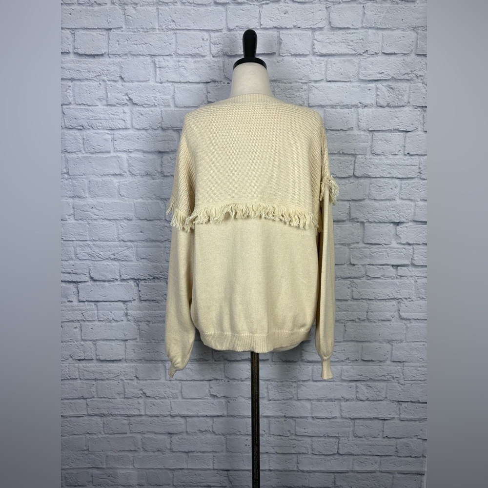 Joie Bleached Stone Angelia Sweater size Large - Picture 8 of 9